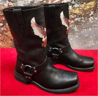 11 - HARLEY DAVIDSON MOTORCYCLE BOOTS SIZE 9.5W
