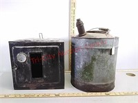 Antique oven, oil can