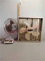 Galaxy Box fan, 12" oscillating fan