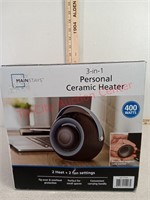 NEW 3 in 1 personal ceramic heater