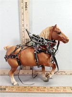Breyer draft horse toy with harness