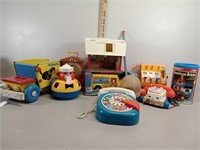 Fisher-price and playskool toys, smurfs toy phone