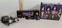 Kiss CD holder, Mobil 1 racing semi and race car,