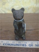 Early 1900s cast iron begging bear Bank