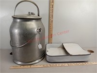 McCormick Deering stainless steel container +