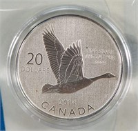 2014 $20 Canada Fine Silver Coin