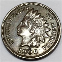 1906 Indian Head Penny AU/BU