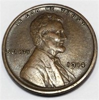 1914 Lincoln Wheat Cent Penny High Grade