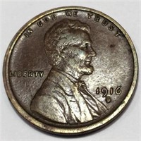 1916-D Lincoln Wheat Cent Penny High Grade