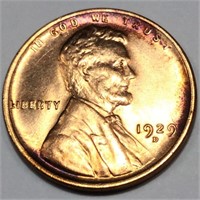 1929-D Lincoln Wheat Cent Penny Uncirculated Red