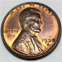 1938-S Lincoln Wheat Ceny Penny Uncirculated