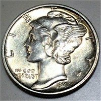 1944 Mercury Dime Uncirculated