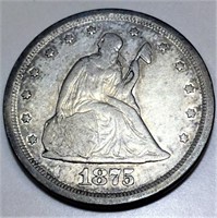 1875-S Twenty Cent Piece High Grade