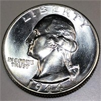 1944 Silver Washington Quarter Gem Uncirculated