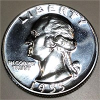 1955 Silver Washington Quarter Gem Proof
