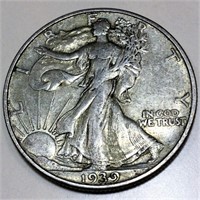 1939-D Walking Liberty Half Dollar High Grade