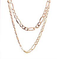 22" Figaro Link 7.3mm Gold Chain 10k Gold