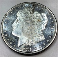 1881-S Morgan Silver Dollar BU Proof Like