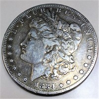 1884-S Morgan Silver Dollar High Grade