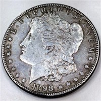 1898 Morgan Silver Dollar AU/BU