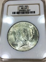 1923 Peace Dollar NGC MS63