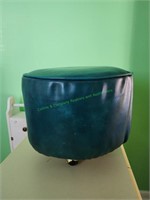 Blue Stool on Casters