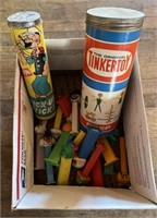 Pez Dispensers, Tinker Toys, Pick-up Stick Game