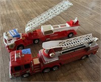 Buddy L Plastic Hook & Ladder Firetruck & Other