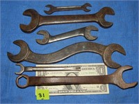 6 Vintage End Wrenches