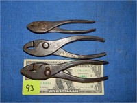 Set of 3 Various Sized Pliers