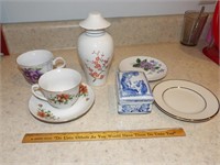 Trinket Box / Jar / Tea Cups / Saucers