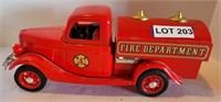Fire Truck w/ Removable Top Whiskey Container