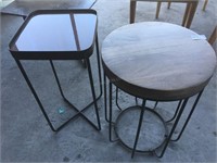 Lot of 2 Metal Side Tables
