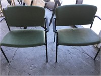 Lot of 2 Spec Wide Waiting Room Chairs