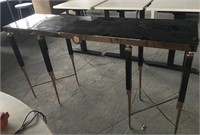 Glass Top Console Table 59" x 16" x 32.5" $2000