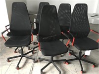 Lot of 6 Ikea Gaming Chairs