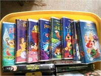 DISNEY VHS COLLECTIBLE TAPES TOTE INCLUDED