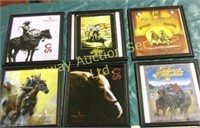 Six Framed copies of Calgary Stampede posters.