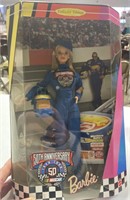 NASCAR 50th Anniversary Barbie Doll Mint in box