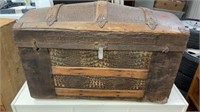 Antique Dome Lid Steamer Trunk