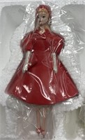 Danbury Mint 1962 Barbie Red Flare COA