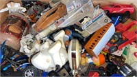 Pile of vintage toys, GI Joe, Cars, Action figures