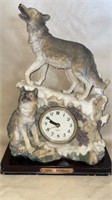 De Elina Wolf Clock Turtle King Corp Clock