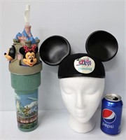 35th Anniversary Disney Mickey Hat & Water Bottle