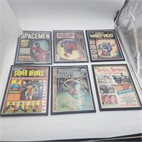 Vintage Framed Comic Books