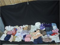 ASST. DOLL CLOTHES & 2 PAIRS OF DOLL SHOES