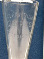 1904 CLARKSVILLE CIDER CO SOUVINER GLASS