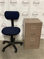 Computer Chair & Filling Cabinet