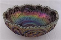 Vintage carnival glass bowl.