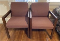 Pair of Upholstered Office Chairs